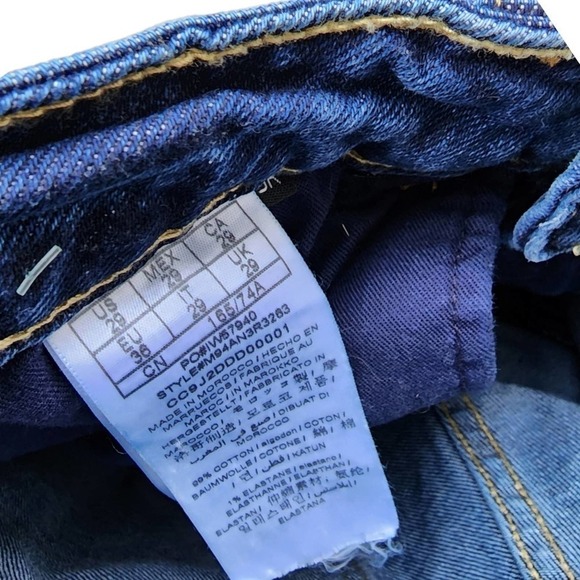 Guess Men's Skinny Jeans Patch 5 Pocket Blue Modern Original - Picture 6 of 9